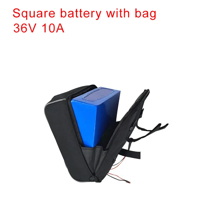 48 В 20ah квадратная батарея,, литиевая батарея для велосипеда, 36 в 48 вольт, аккумуляторы для горного велосипеда - Цвет: 36V10A with bag