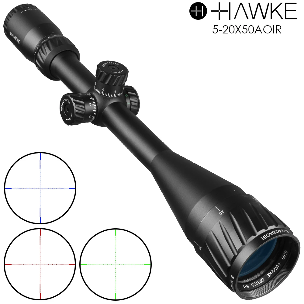 

HAVVKE 5-20X50 AOIR Riflescope llumination Reticle Locking Turrets Scope Spotting Hunting Scope Optical Sight Scopes for Airgun