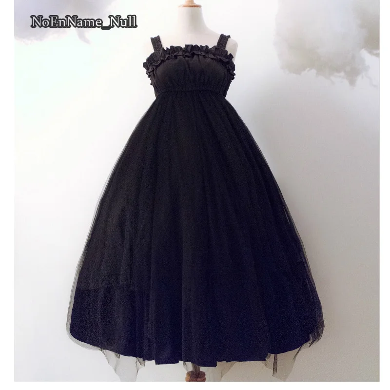 

Short Long Gothic Lolita Dresses JSK High Waist Dark Red Black Dress 2017 Cosplay Costumes