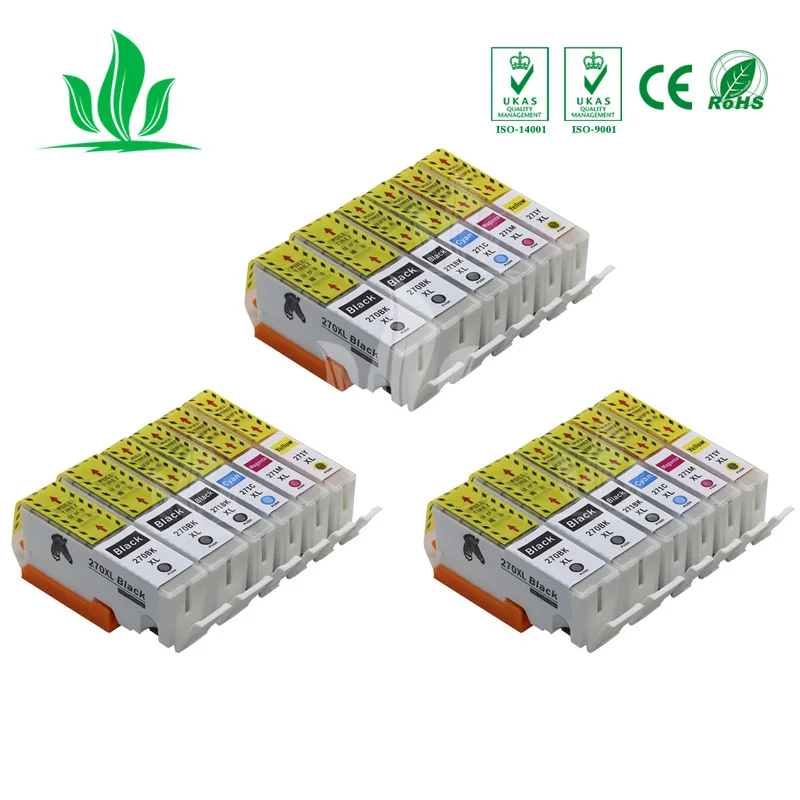 

18X 270XL Compatible Ink Cartridge for Canon PIXMA MG5720 MG5721 MG5722 MG6820 TS6020/TS5020