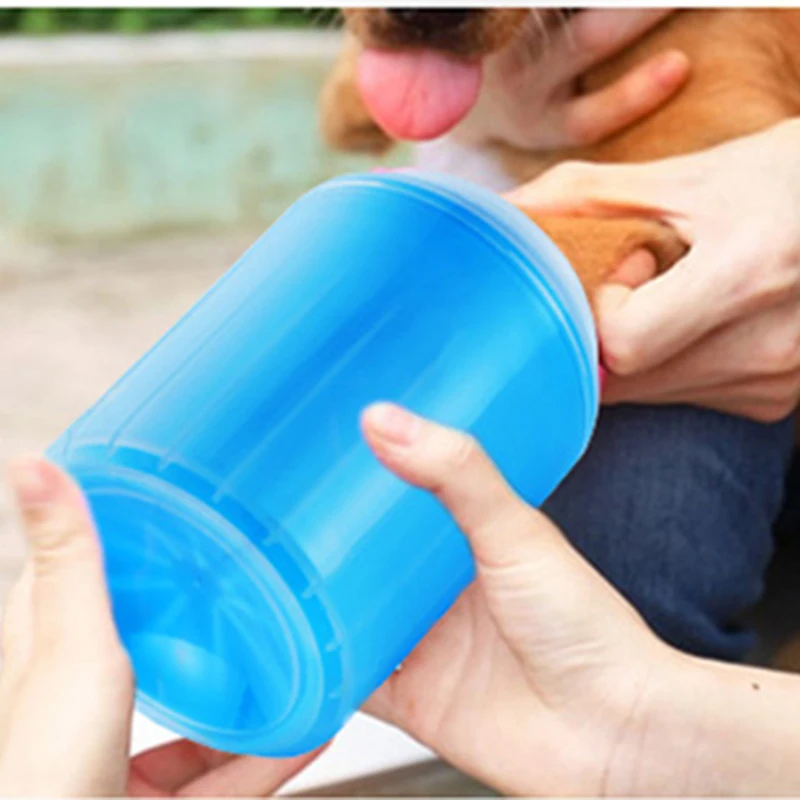 Dog Paw Cleaner Cup Portable Soft Silicone Combs Pet Foot Washer Cup Clean Brush Washing Devices Dirty Cat Foot Cleaning Bucket