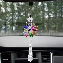Автомобильный кулон украшение интерьера автомобиля декоративный автомобиль кулон зеркало заднего вида украшение качественный Хрустальный материал