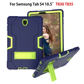

Case For Samsung Galaxy Tab S4 10.5 T830 T835 SM-T830 SM-T835 10.5" Cover Funda Tablet Kids Safe Shockproof Silicon PC Shell