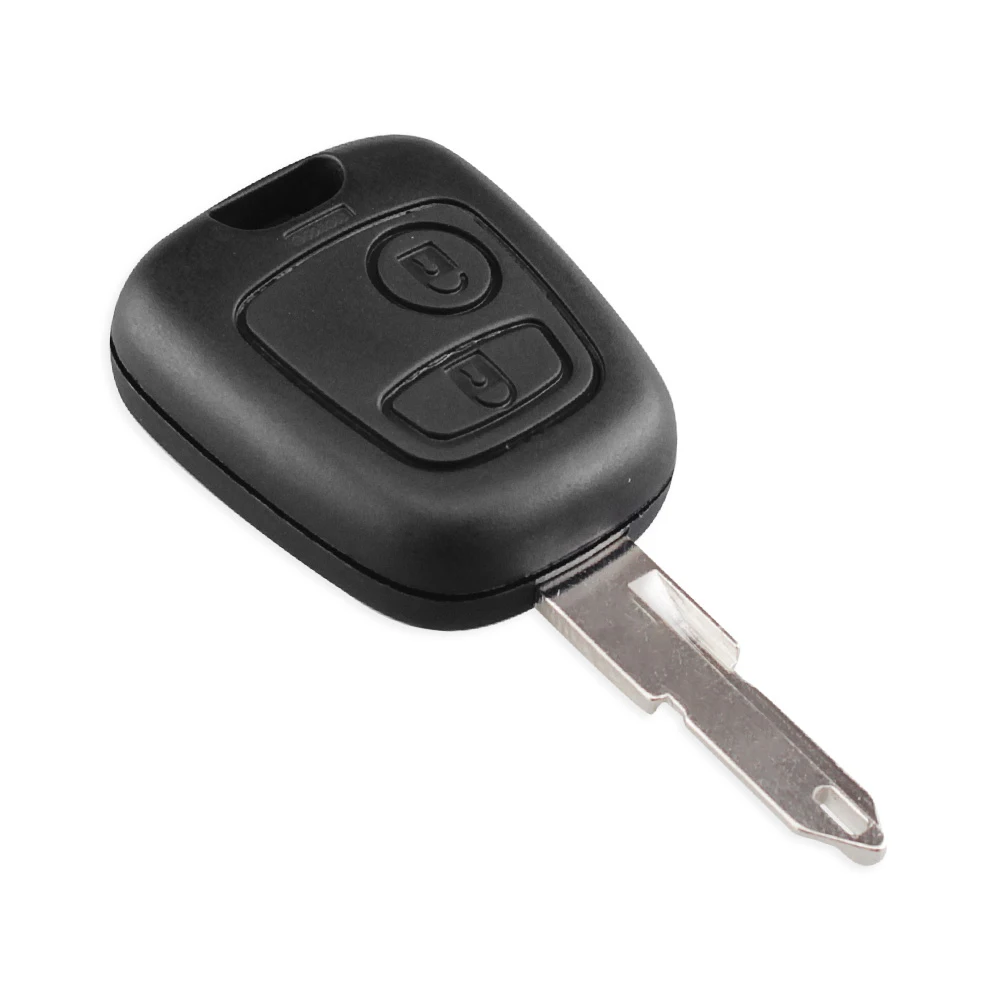 KEYYOU для peugeot 106 107 206 207 306 307 406 407 ключа оболочки 2 кнопки NE73/VA2/HU83 лезвие на замену пульт дистанционного управления автомобильный чехол