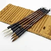 6PCS White woolen brush/Brown Weasel Wool Hair Chinese Japanese Calligraphy Brush Pen Set Art for Office School Darwing Supplies ► Photo 2/5