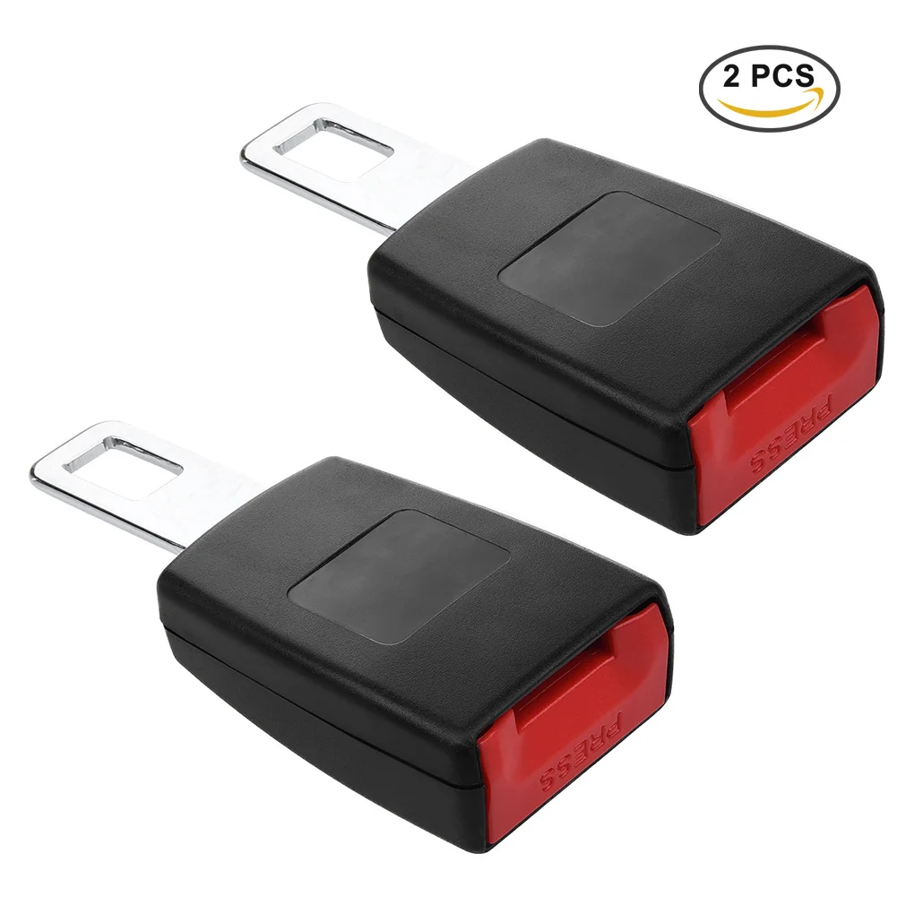 

Cargool Universal 2pcs Auto Car Seat Belt Socket Extender Metal Seat Belt Tongue Buckles Clip Rigid Car Safety Seatbelt Tongue