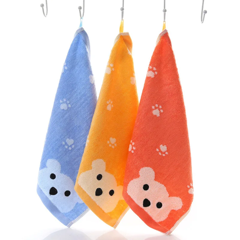 3Pcs 34*34cm Family Cotton Towel Set Soft Fast Drying Hand Towel