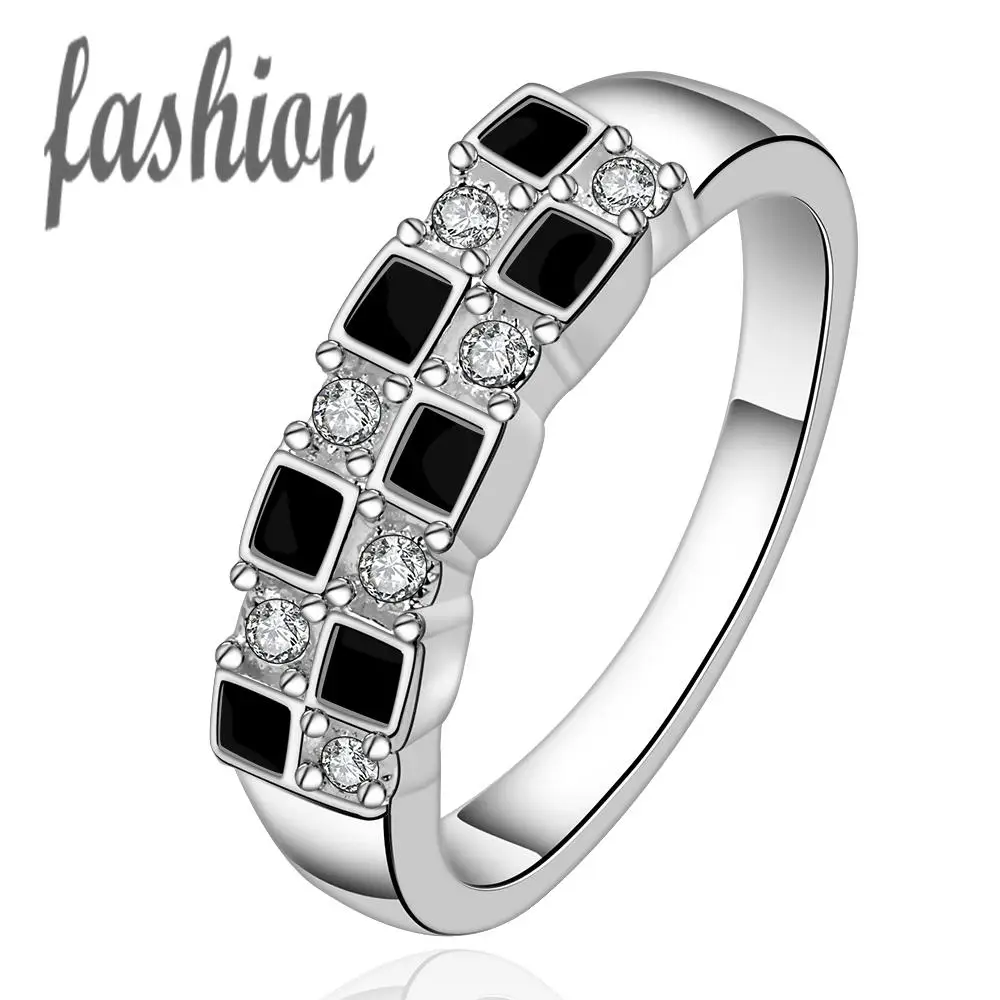 

Free Shipping!Wholesale silver plated Ring,Fashion Jewelry engagement ring Finger Ring For Lady Inlaid Crystal Super Offer