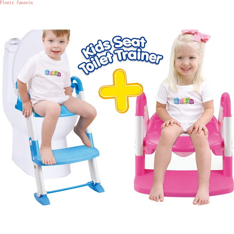 

Toilet Seat Folding Potty Trainer Chair Step with Adjustable Ladder infant potty for children Baby step stool