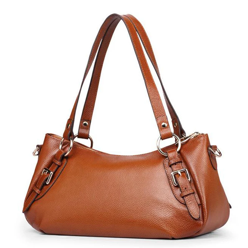 

Accept private label Custom logo wholesale drop shipping Genuine Leather Women's Shoulder Bags High Quality Fashion MessengerBag