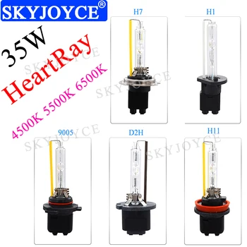 

SKYJOYCE 35W Original HeartRay HID light Bulb For AC 12V 35W HID Kit 4500K H1 H11 5500K H1 H7 6500K 9005 D2H HeartRay HID Bulb