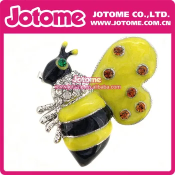 

Cute Enamel Summer Bee Pendant Brooch Pin for Women Jewelry