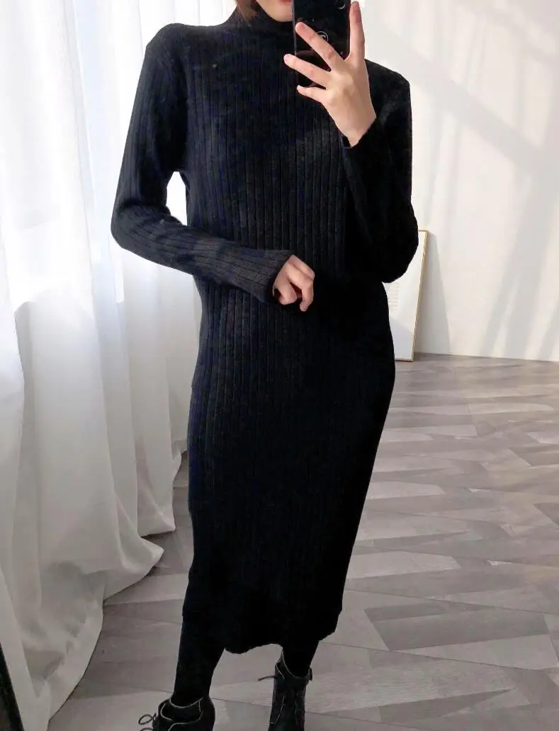 thick knit sweater dress