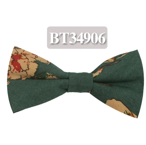 Модный мужской галстук-бабочка с классическим принтом, галстук-бабочка для мужчин, деловой Свадебный взрослый цветочный галстук-бабочка, костюм с бабочками, галстуки-бабочки - Цвет: BT34906