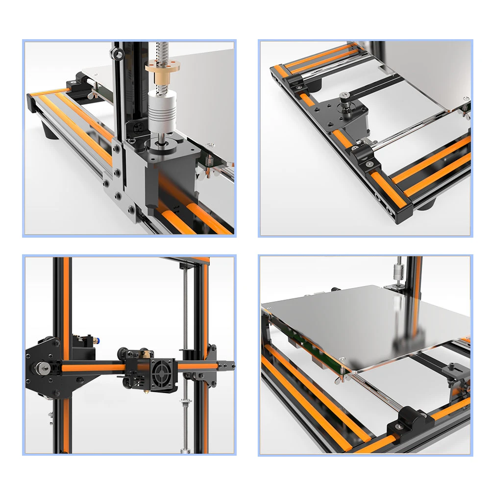 Anet Eagel Serial E10 E12 E16 Desktop 3D Printer Aluminum Frame High Precision Reprap Prusa i3 Big Size DIY 3D Printer Set