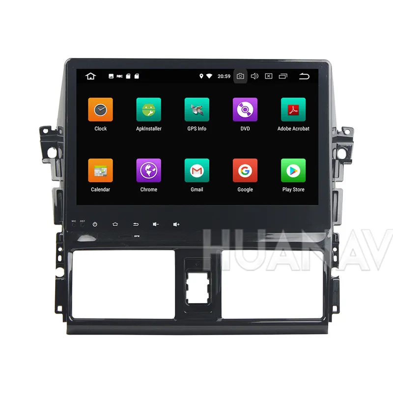 Sale Android 8.0 No Car DVD player GPS Glonass Navigation For Toyota YARIS 2013-2015 Car multimedia stereo player 32GB CAR MAPS 4