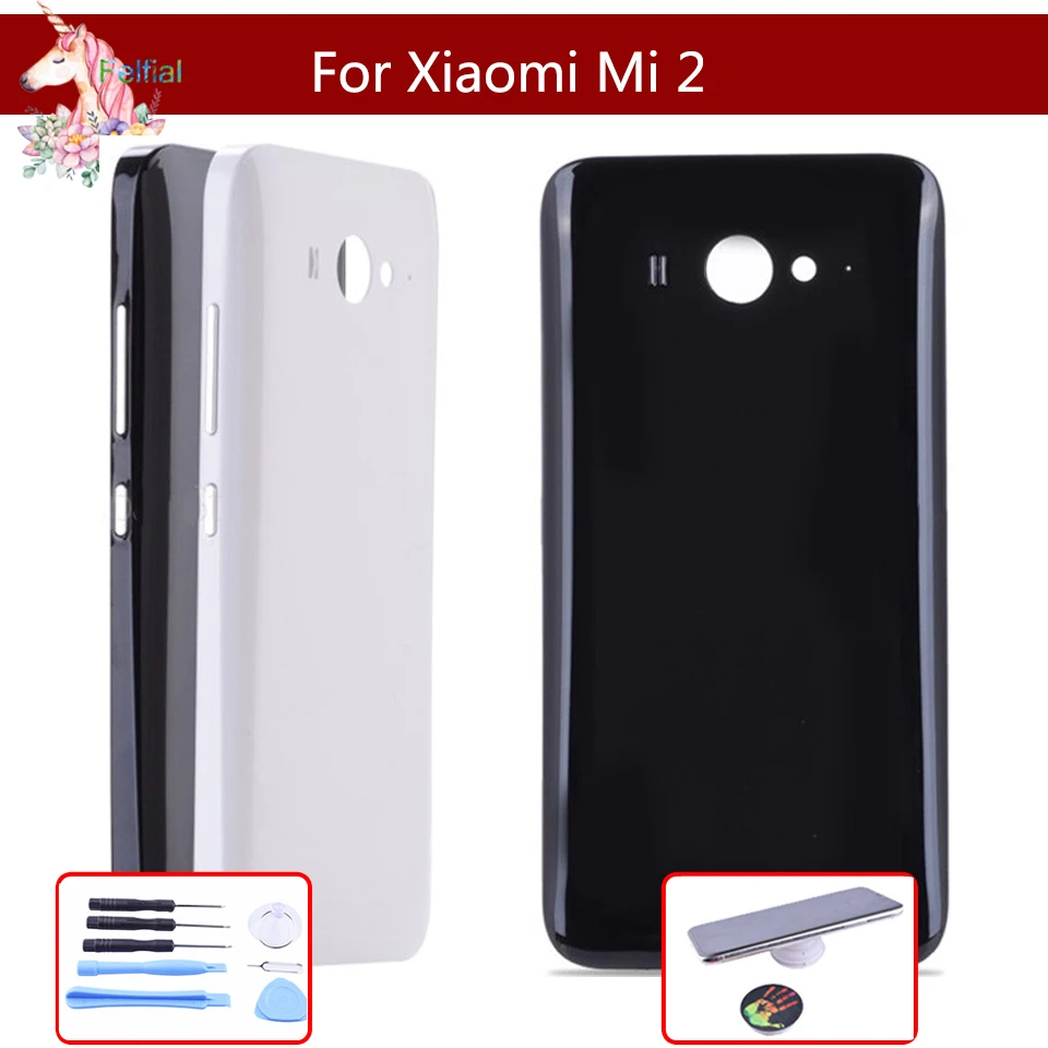 Оригинальная задняя крышка батарейного отсека для Xiaomi Mi2 M2 Mi 2 Замена с боковой
