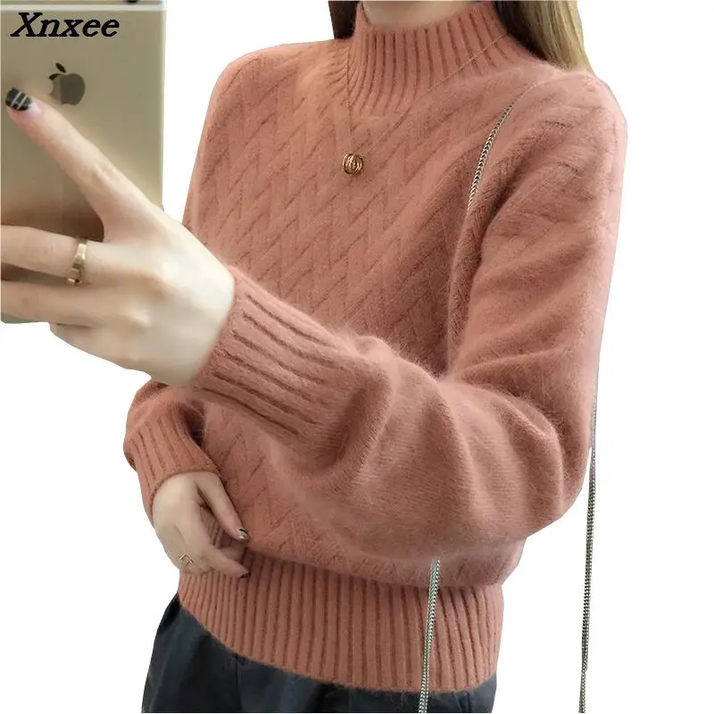 2018 sweater Spring pullover women tops Slim jumper casual pull femme Xnxee