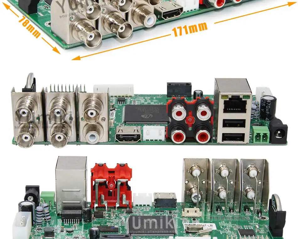 Placa para Analógico 5 em 1 Dvr Vigilância Segurança Cctv Gravador 1080n Híbrido Cvi Tvi ip 4ch - 8ch 16ch Ahd Mod. 90050 8 4?xqy_02