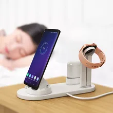 3 в 1 зарядная док-станция для iPhone X XR XS Max 8 7 6 Apple Watch зарядное устройство для airpods держатель iWatch подставка Док-станция