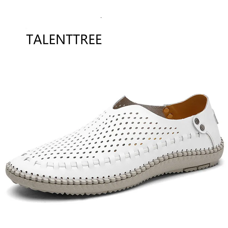 

Brand Summer Causal Shoes Men Loafers Genuine Leather Moccasins Men Driving Shoes High Quality Flats For Man size 38-46 Sandals