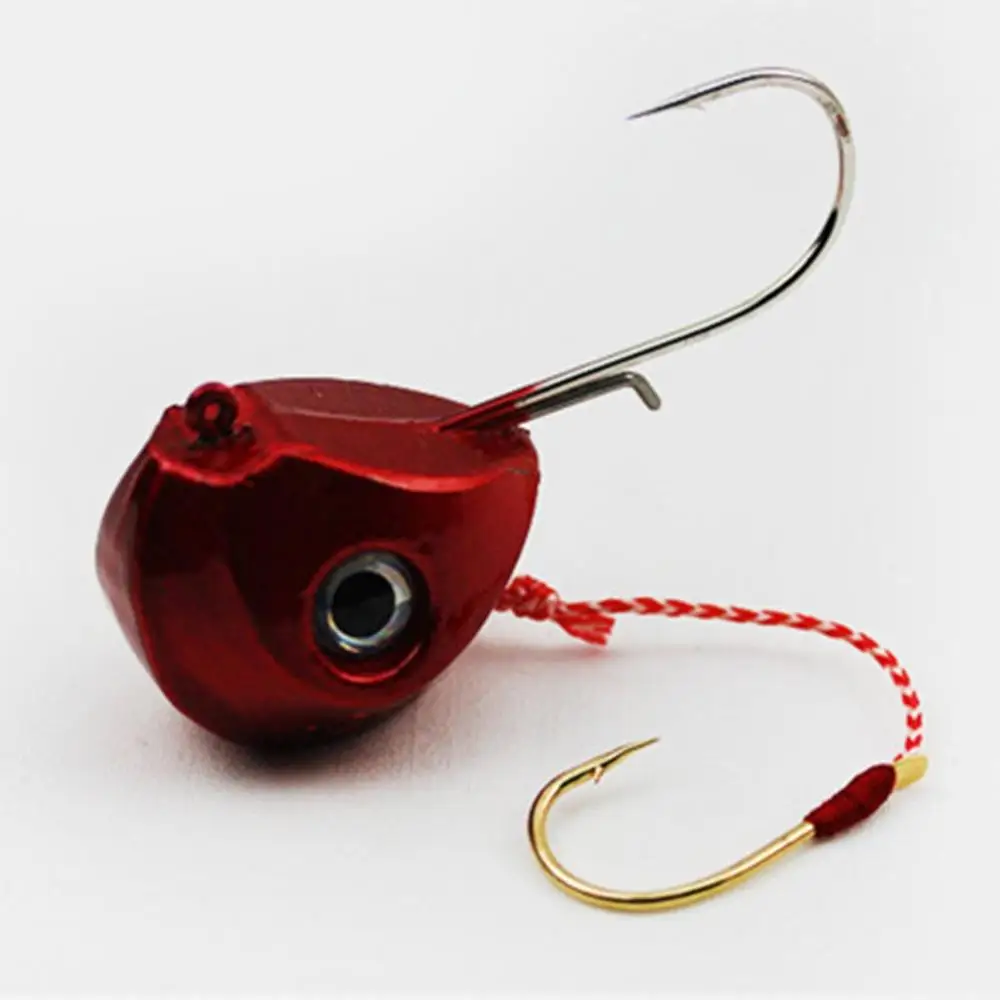 40 г-100 г для рыболовного грузила джиг-головка, блесна супер сильный рыболовные крючки Морская Лодка рыболовный крючок для рыбалки Лидер продаж дропшиппинг - Цвет: Red 60g
