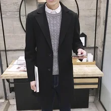 MRMT Брендовое новое зимнее мужское шерстяное пальто Длинная ветровка куртка пальто для мужчин повседневная верхняя одежда