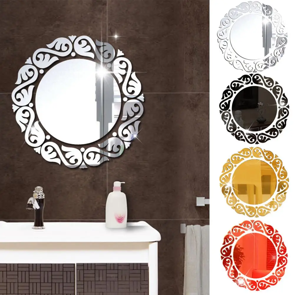 

Modern Sun Mirror Effect 3D Art Wall Sticker Waterproof Indoor Home DIY Decor Posters