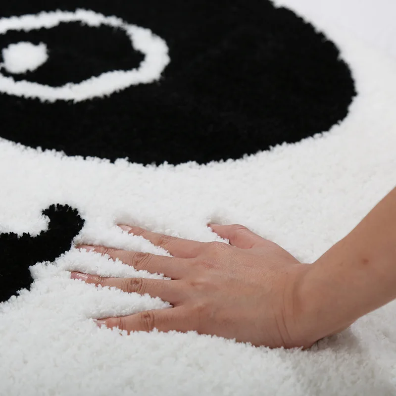 Billige Panda Form Mikrofaser Bad Matte Super Weichen, Saugfähigen Bad Tür Matte Teppich Schlafzimmer Küche Nicht slip Boden Matte
