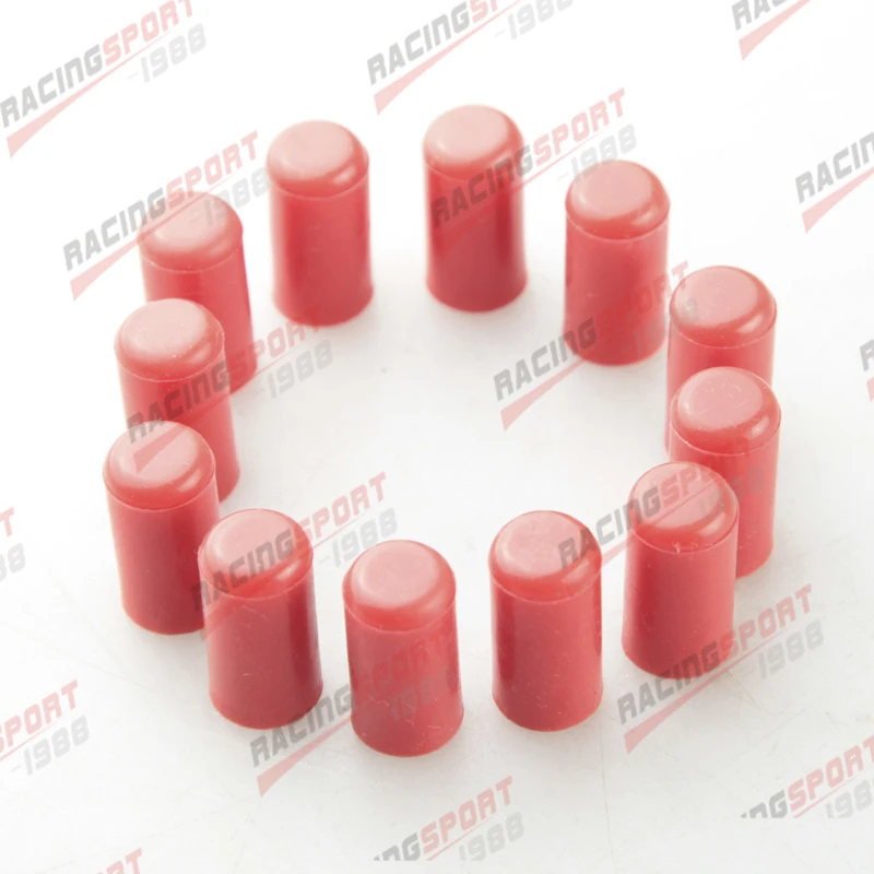 

12pcs 6mm Silicone Blanking Cap Intake Vacuum Hose End Bung Plug Silicon Cap