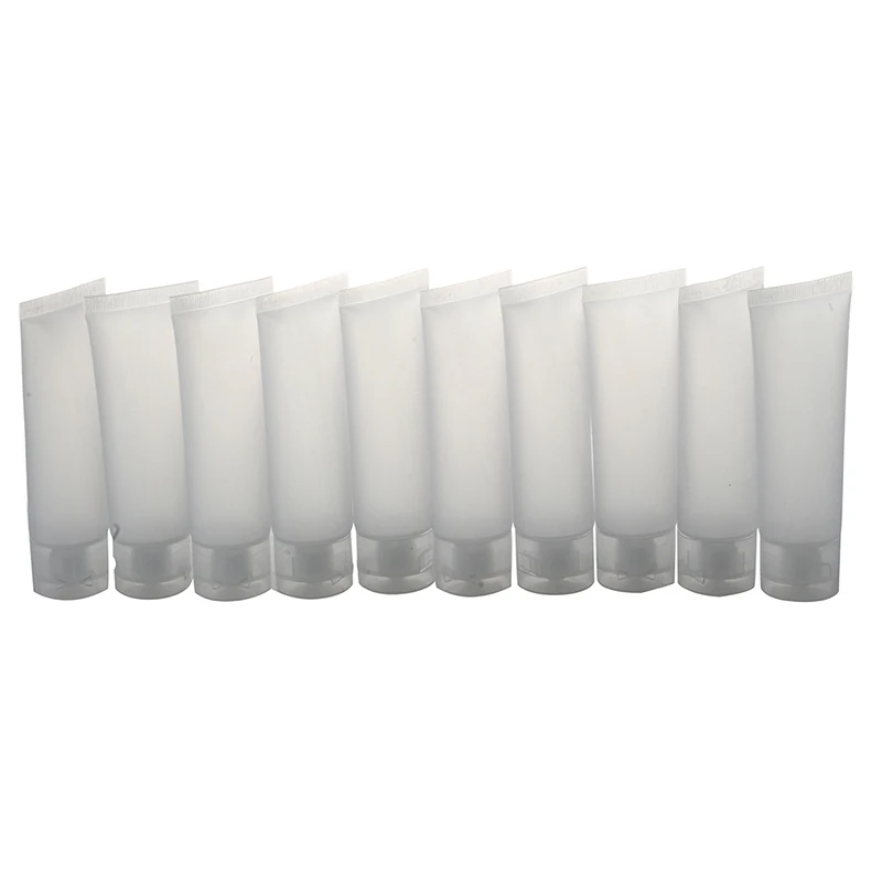 

10PCS Dull Polish Empty Cosmetic Soft Tube Travel Makeup Container