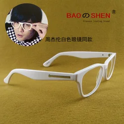 No degree anti-Blu-ray glasses anti-radiation Internet computer mirror dedicated flat decorative glasses white frame personality No degree anti-Blu-ray glasses anti-radiation Internet computer mirror dedicated flat decorative glasses white frame personality