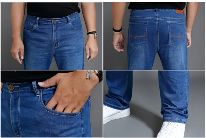 Джинсы мужская одежда, брендовые джинсы, мужские, брендовые джинсы, брендовые джинсы, джинсы, штаны, размер плюс 46