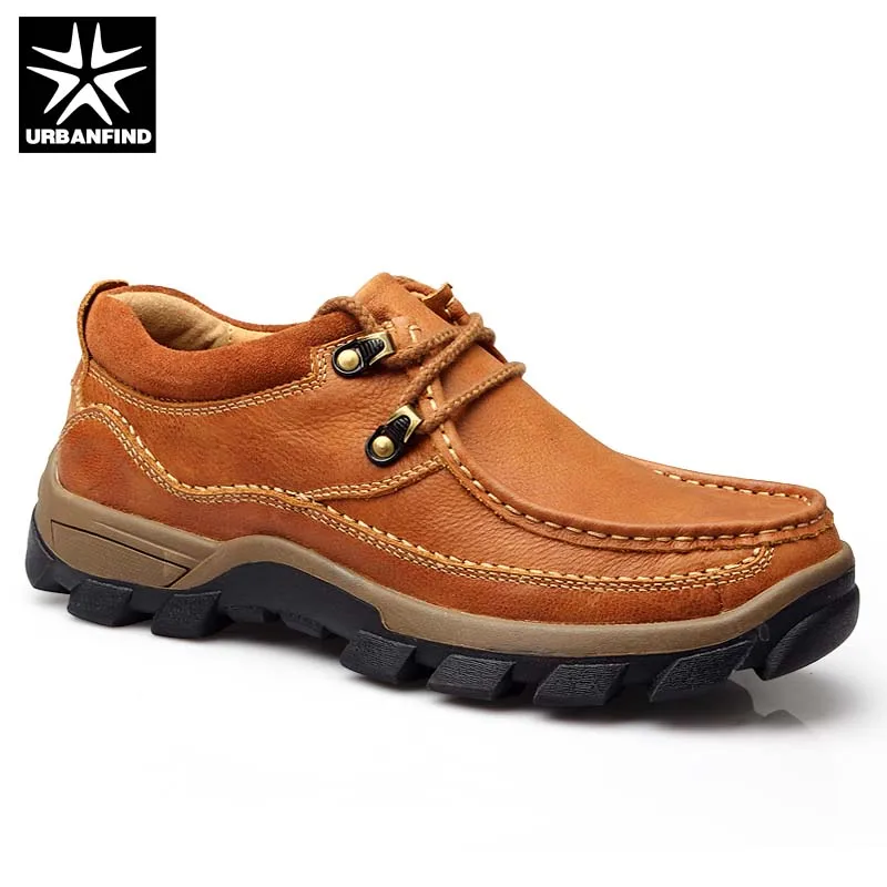 

2019 Genuine Leather Men Quality Brand Oxfords Outdoor Footwear Size 38-44 Comfortable Durable Man Fashion Rubber Shoes