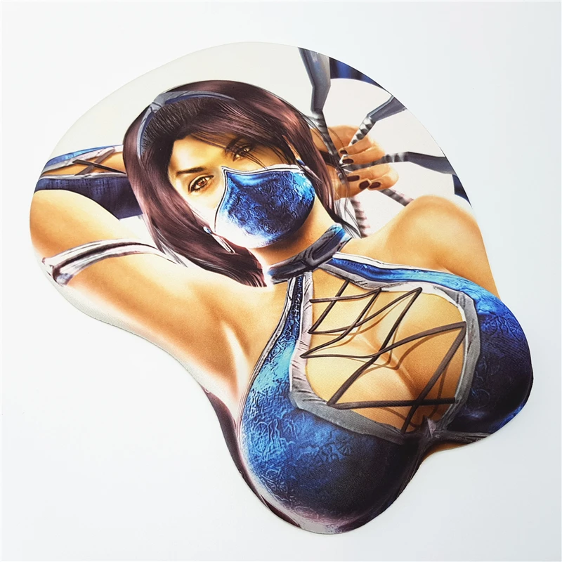 KITANA Сексуальный игровой коврик для мыши с аниме большой мягкой грудью 3D игровой коврик для мыши подставка для запястья