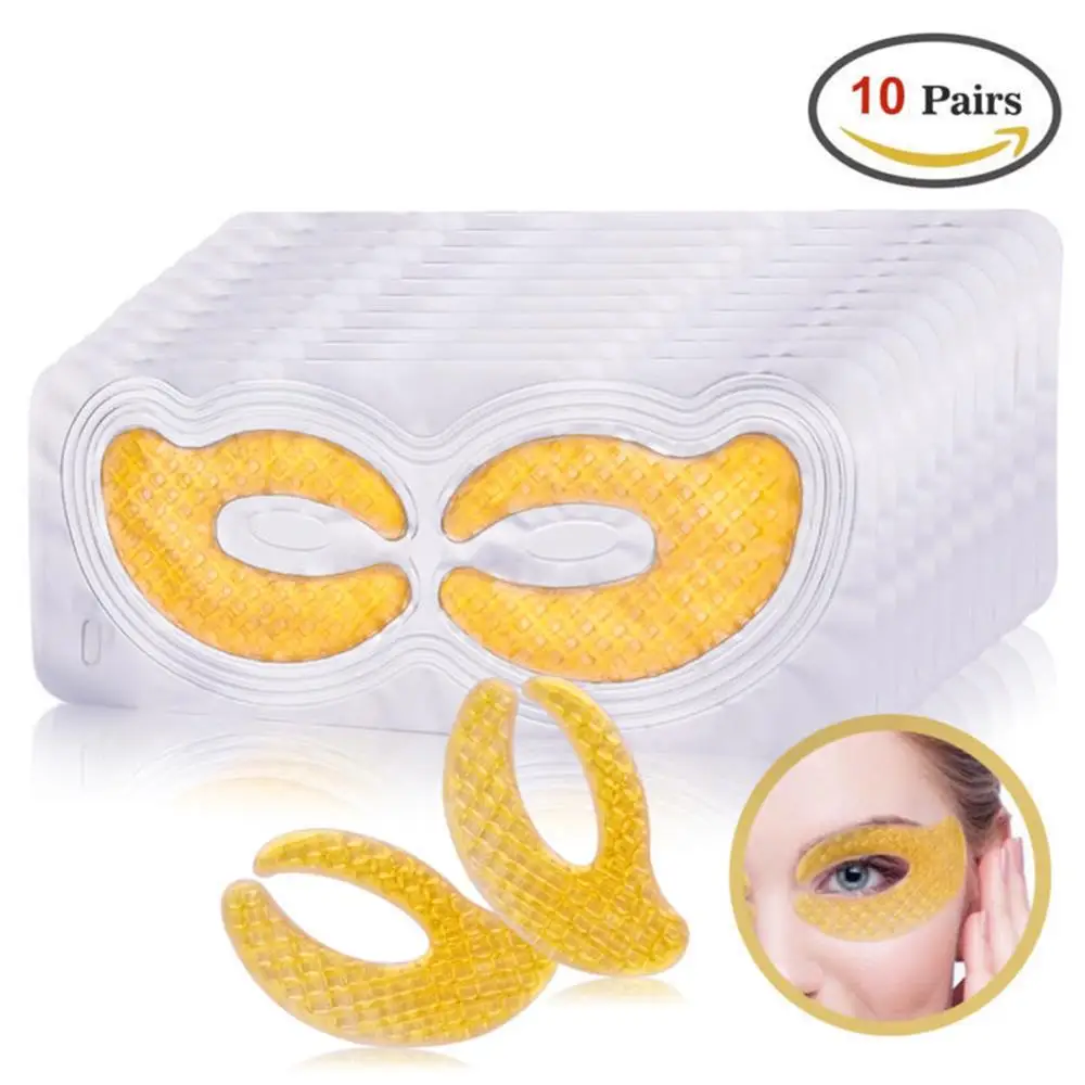 10pairs 24K Gold Eye Mask Caviar Collagen Essence New Style Eye Patch