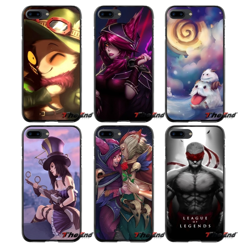Xayah Ракан кейтлин LOL Для Apple iPhone 4 5C 4S 5 5S SE 6 S 7 Плюс 8 Х iPod Touch Аксессуары Телефон