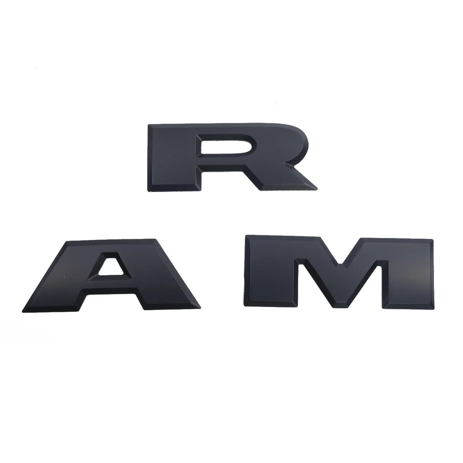 

Flat Black Emblem Trim Rear Letters Set For Dodge Ram 1500 2015-2018 Accessories