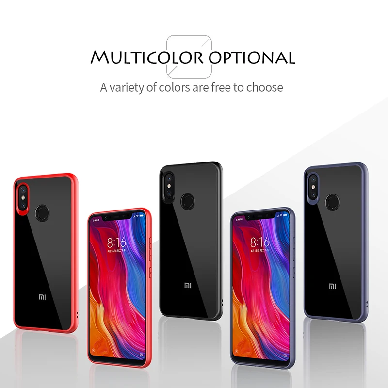 Phone-Bag-Case-Cover-For-Xiaomi-Mi-8-Case-Luxury-Soft-Silicone-Edge-Transparent-Hard-PC (1)