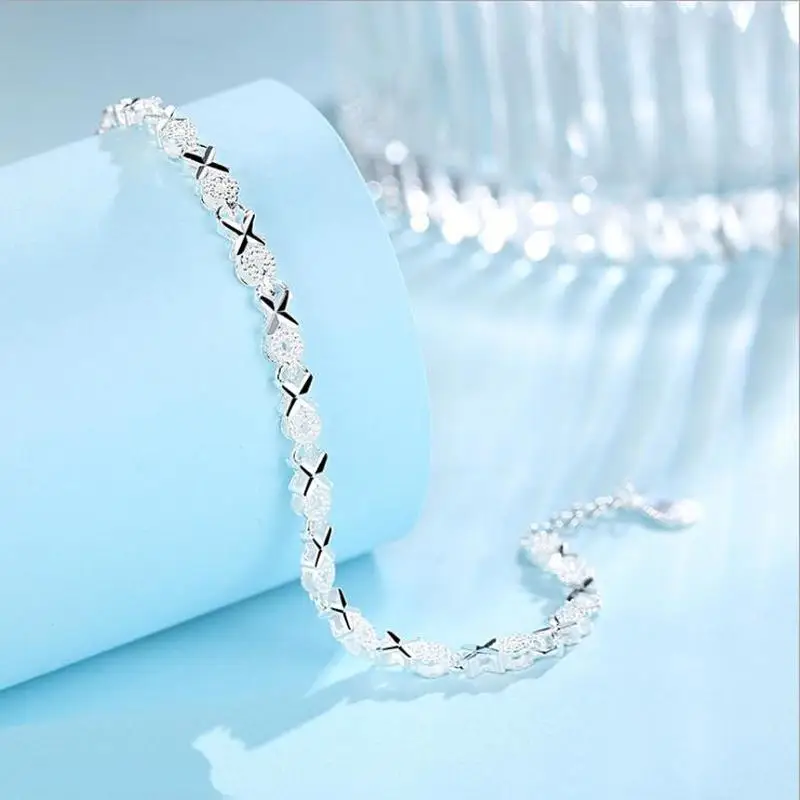 LUKENI браслеты из серебра 925 пробы высокого качества для женщин, свадебные аксессуары, женский модный циркониевый геометрический браслет, подарок для девочки