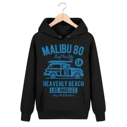 Кровавое Копыто Malibu 80 Печать Прохладный Пуловер кашемировый черный хлопок Для мужчин хип-хоп унисекс Топы с капюшоном Азии Размеры