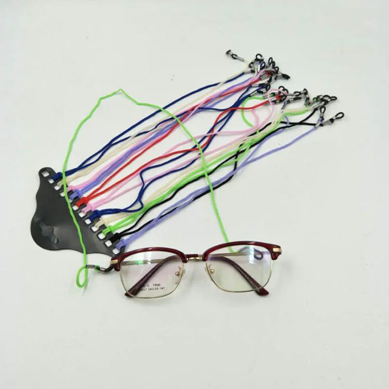 

New Eyeglass sunglasses cotton neck string cord retainer strap eyewear lanyard holder with good silicone loop