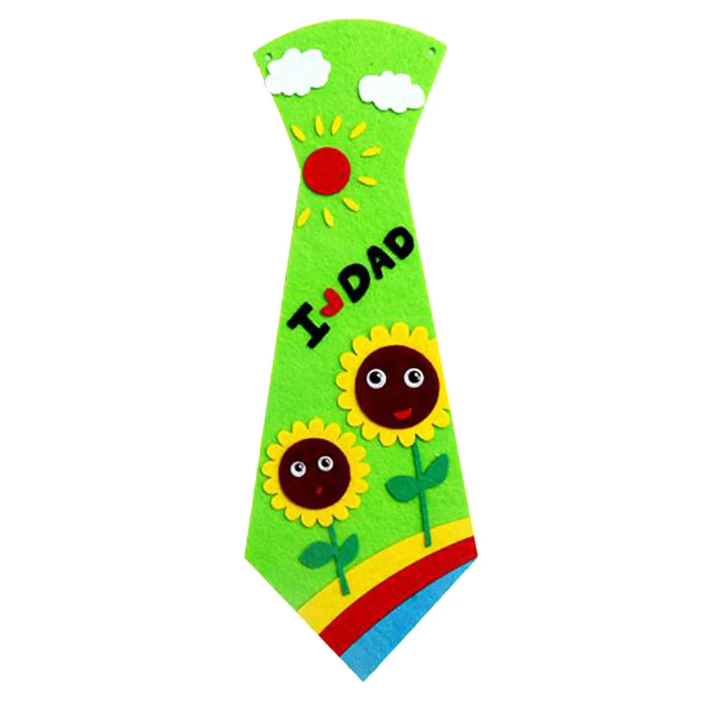 Kids Handmade Neck Tie Non Woven DIY Patch Toy