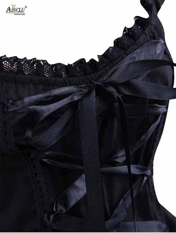 Женское классическое платье в стиле Лолиты, готическое, черное, многослойное, на шнуровке, хлопок, с короткими рукавами, костюмы для косплея, платья в стиле Лолиты, вечерние, на Хэллоуин
