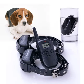 

Training 2 Dogs Electric Collar Rechargeable Waterproof Dog Training Collar with Remote Control 300M