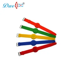 DWE CC RF 125 кГц Регулируемый силиконовый браслет RFID брелок для системы контроля доступа