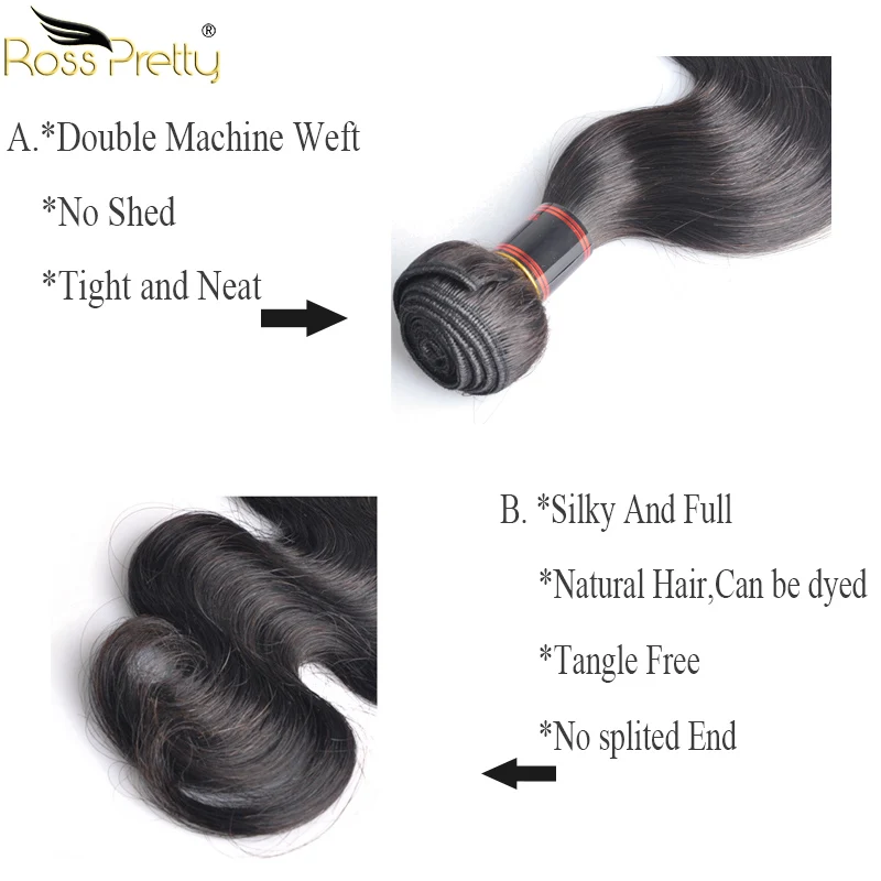 Brazilian body wave hair bundle details