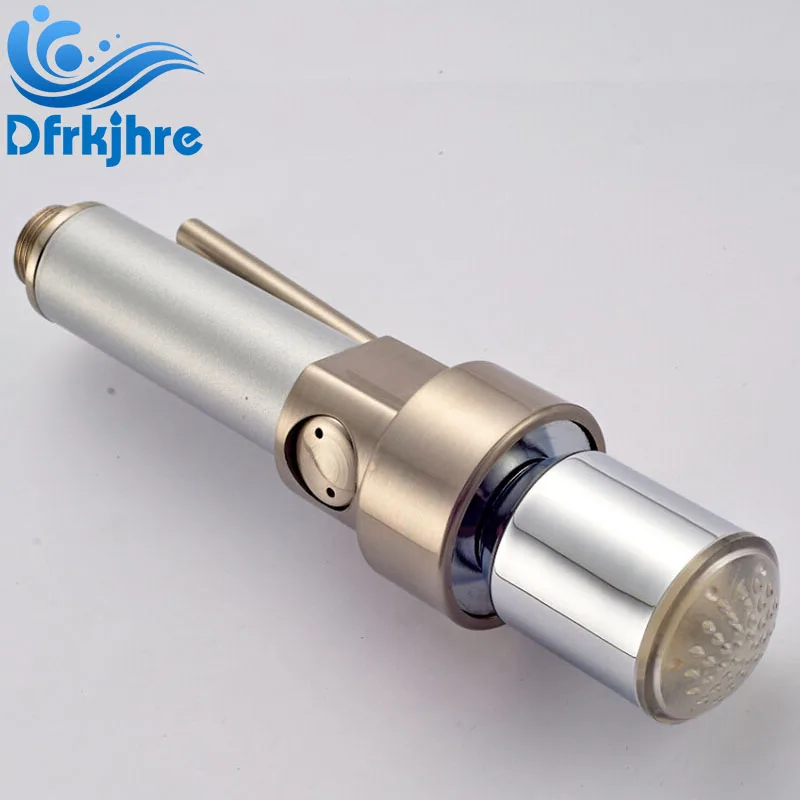 

LED Brushed Nickel Finish Kitchen Faucet Spout Handheld Nozzle Sprayer Faucet Accessories