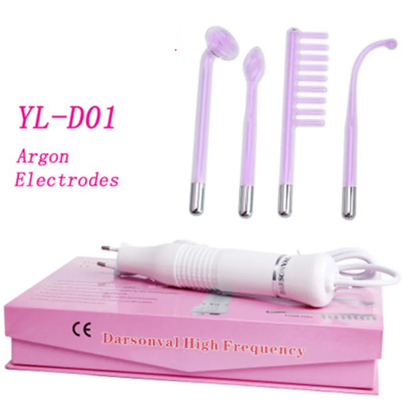 

Portable High Frequency Violet Purple Light Acne Spot Remover Face Electric Massageador Facial Skin Care Device SPA Toiletry Kit
