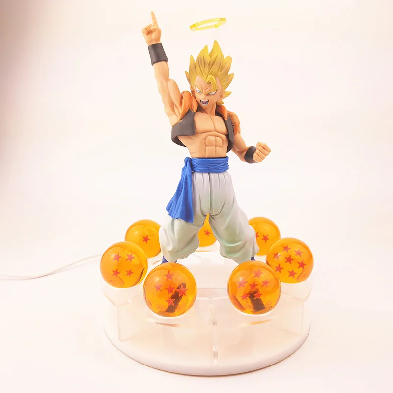 Драконий жемчуг светодиодный базы и Shenron Гоку Гохан Вегета Gogeta DBZ шары с полки Shenron рисунок комплект DBZ Dragonball Коллекционная модель